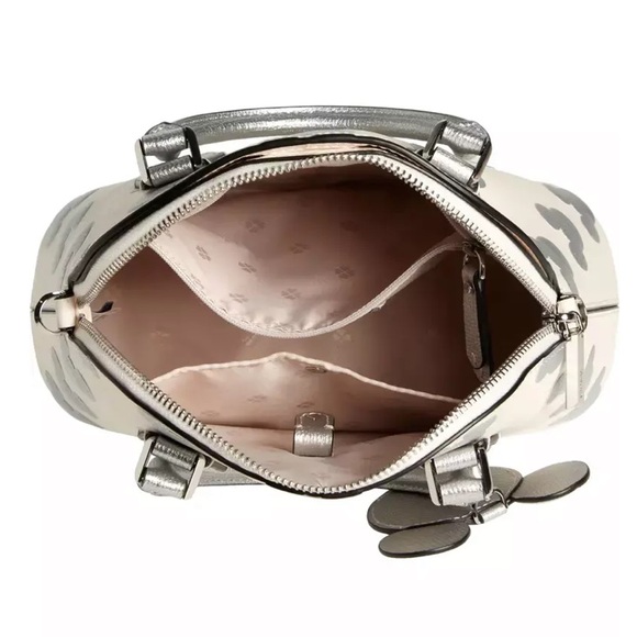 KATE SPADE x DISNEY Silver Mickey Mouse Top Handle Crossbody Satchel Bag NWT - Picture 5 of 17